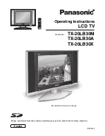 Panasonic TX-20LB30A Operating Instructions Manual preview