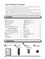 Предварительный просмотр 2 страницы Panasonic TX-20LB30A Operating Instructions Manual