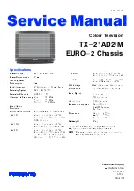 Preview for 1 page of Panasonic TX-21AD2/M Service Manual