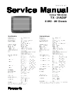 Preview for 3 page of Panasonic TX-21AD3F Service Manual