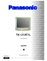 Предварительный просмотр 1 страницы Panasonic TX-21AP1 Operating Instructions Manual