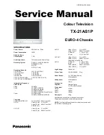 Panasonic TX-21AS1P Service Manual предпросмотр