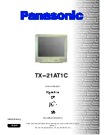 Panasonic TX-21AT1C Operating Instructions Manual preview