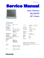 Panasonic TX-21AT1P Service Manual preview