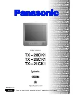 Preview for 1 page of Panasonic TX-21CK1 Operating Instructions Manual