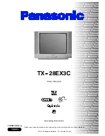 Preview for 1 page of Panasonic TX-21CK1FB Operating Instructions Manual