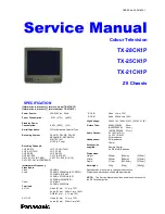 Preview for 1 page of Panasonic TX-21CK1P Service Manual