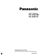 Panasonic TX-21ET1M Operating Instructions Manual предпросмотр