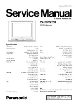 Предварительный просмотр 1 страницы Panasonic TX-21FG25R Service Manual