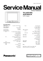 Panasonic TX-21FG50A Service Manual предпросмотр