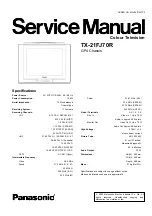 Panasonic TX-21FJ70R Service Manual предпросмотр