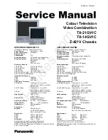 Panasonic TX-21GV1C Service Manual preview