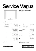 Предварительный просмотр 1 страницы Panasonic TX-21GX25R-IRAN Service Manual