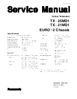 Preview for 2 page of Panasonic TX-21MD1 Service Manual