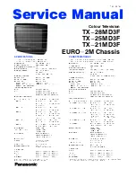 Предварительный просмотр 3 страницы Panasonic TX-21MD3F Service Manual