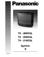 Preview for 1 page of Panasonic TX-21MD3L Operating Instructions Manual