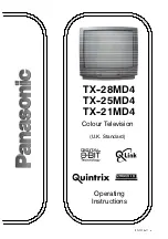 Preview for 2 page of Panasonic TX-21MD4 Operating Instructions Manual