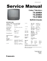 Preview for 1 page of Panasonic TX-21MD4 Service Schematics