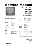 Panasonic TX-21MD4 Service Schematics preview