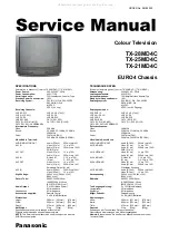 Предварительный просмотр 4 страницы Panasonic TX-21MD4C Service Manual