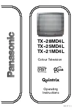 Предварительный просмотр 2 страницы Panasonic TX-21MD4L Operating Instructions Manual