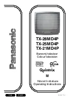 Preview for 2 page of Panasonic TX-21MD4P Operating Instructions Manual