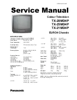 Предварительный просмотр 1 страницы Panasonic TX-21MD4P Service Manual