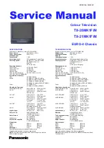 Предварительный просмотр 2 страницы Panasonic TX-21MK1/M Service Manual