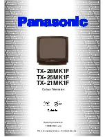 Предварительный просмотр 1 страницы Panasonic TX-21MK1F Operating Instructions Manual