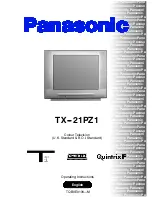 Preview for 1 page of Panasonic TX-21PZ1 Operating Instructions Manual