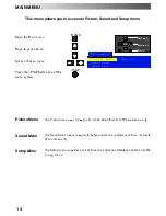 Preview for 14 page of Panasonic TX-21PZ1 Operating Instructions Manual