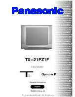 Panasonic TX-21PZ1F Operating Instructions Manual предпросмотр