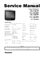 Preview for 3 page of Panasonic TX-21S4TP Service Manual