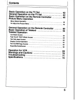 Preview for 5 page of Panasonic TX-21T4M Operating Instructions Manual