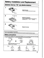 Preview for 7 page of Panasonic TX-21T4M Operating Instructions Manual