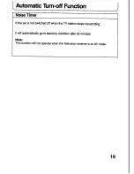 Preview for 19 page of Panasonic TX-21T4M Operating Instructions Manual