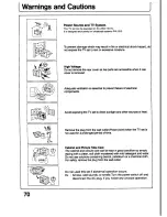 Preview for 70 page of Panasonic TX-21T4M Operating Instructions Manual