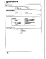 Preview for 72 page of Panasonic TX-21T4M Operating Instructions Manual