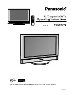 Preview for 1 page of Panasonic TX-22LT2 Operating Instructions Manual