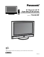 Panasonic TX-22LT2F Operating Instructions Manual preview