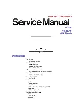 Panasonic TX-22LT3 Service Manual preview