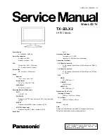 Preview for 1 page of Panasonic TX-22LX2 Service Manual