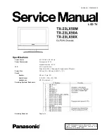 Preview for 1 page of Panasonic TX-23LX50M Service Manual