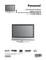 Panasonic TX-23LX60L Operating Instructions Manual preview