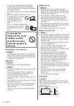 Предварительный просмотр 4 страницы Panasonic TX-24CS500E Operating Instructions Manual