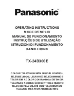 Preview for 1 page of Panasonic TX-24D300E Operating Instructions Manual