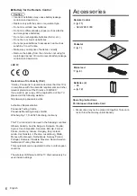 Предварительный просмотр 6 страницы Panasonic TX-24DS500E Operating Instructions Manual