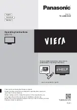 Preview for 1 page of Panasonic TX-24DS503E Operating Instructions Manual