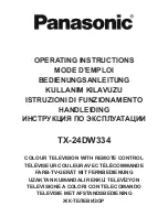 Panasonic TX-24DW334 Operating Instructions Manual предпросмотр