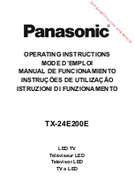 Предварительный просмотр 1 страницы Panasonic TX-24E200E Operating Instructions Manual